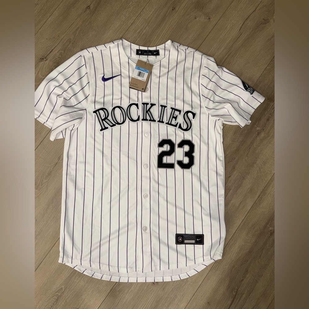 Nike MLB Colorado Rockies Kris Bryant jersey men’s M NWT $175 MSRP